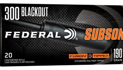 Federal F300BMSR3 Fusion 300Blackout 190gr Bonded Soft Point 20 Per Box/10 Case