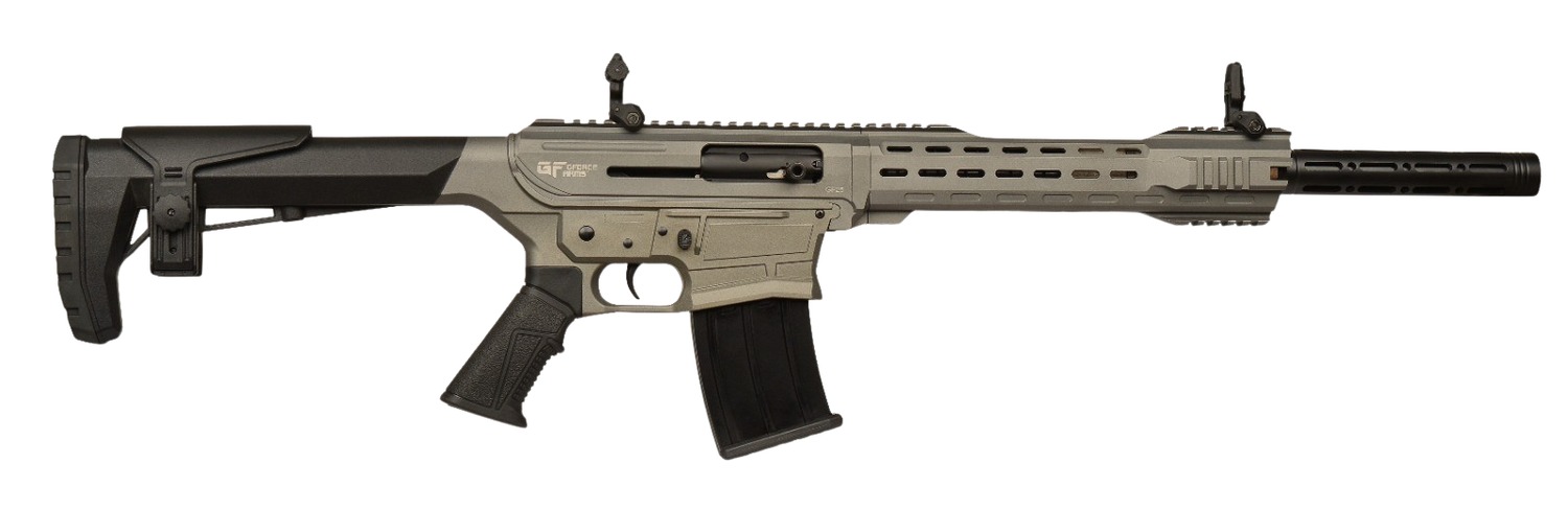 Gforce Arms GF251220TG GF25 12 Gauge Semi-Auto 3" 5+1 20" Tungsten Cerakote Threaded Barrel, Tungsten Cerakote Receiver, Black Synthetic Stock