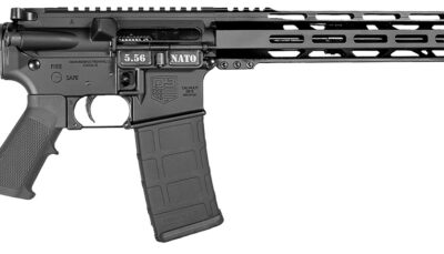 Diamondback DB175AK003 DB15  5.56 NATO 30+1 Black Nitride Black Hardcoat Anodize Aluminum Receiver, 12" M-LOK Handguard, Black A2 Grip