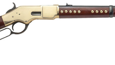 Cimarron CA228G19 1866 Pawnee Carbine 45 Colt 10+1 19" Blued Steel Barrel, Brass Receiver, Fixed Wood Stock