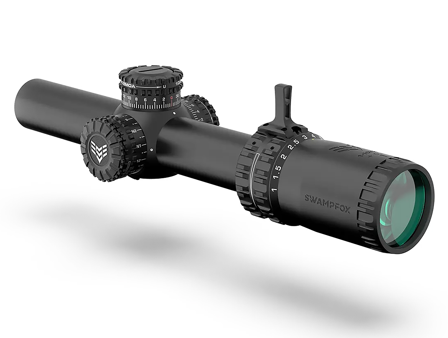 Swampfox Optics ARH11024B Arrowhead Black 1-10x 24mm 30mm Tube Guerrilla Dot BDC Reticle