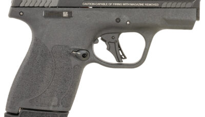 Smith & Wesson 14196 M&P9 Shield 9mm Luger 15+1 3.10" Black Armornite Barrel, Optic Ready/Serrated Slide, Black Frame