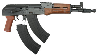 Pioneer Arms AK0031FTPROW Hellpup Pro 7.62x39mm 30+1 11.73" Black Threaded Barrel, Receiver w/Black Side Mounted Optic Rail, Rear Picatinny Rail, Wood Forend, Wood Grip, Right Hand