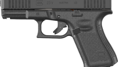 Glock PV2350201MOS G23 V MOS 40 S&W 10+1 4.02" Black GMB Barrel, Black nDLC Steel Optic Ready/Serrated Slide, Black Polymer Frame w/Accessory Rail, Interchangeable Backstrap Grip, Ambidextrous