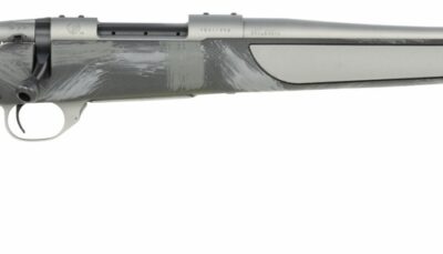 Weatherby VC38223RR4T Vanguard Shadow 223 Rem 5+1 24" Carbon Gray Cerakote Threaded Barrel, Carbon Gray Cerakote Steel Drilled & Tapped Receiver, Black w/Gray & White Accents Monte Carlo Stock
