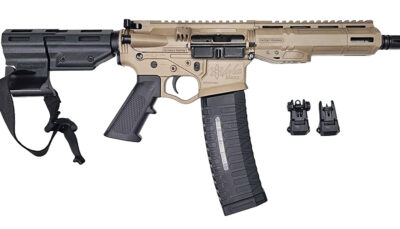 ATI ATIGAX5567MLCFDE30 Alpha Maxx  5.56 NATO 30+1 7.50" Black Threaded Barrel, Flat Dark Earth Receiver w/Picatinny Rail, M-LOK Handguard, Black Polymer Brace, A2 Grip
