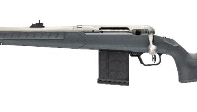 Savage Arms 32517 110 Ridge Hunter 338 Win Mag 5+1 20" Heavy Barrel, Flat Dark Gray Adj LOP Synthetic Stock, Left Hand