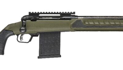 Savage Arms 32664 110 UltraLite Predator 308 Win 10+1 18" Carbon Fiber Barrel, Arca Rail Forend, Hunter Green AccuStock w/AccuFit V2 Synthetic Stock, Right Hand