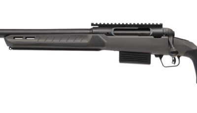 Savage Arms 32804 220 Harvester Full Size 20 Gauge Bolt 2rd 22" Slug Barrel, AccuStock w/AccuFit V2 Flat Dark Gray Synthetic Stock, Left Hand