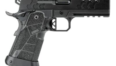 Kimber Mfg, Inc 3500073 2K11 Pro Compact 9mm Luger 19+1 4.25" Black DLC Stainless Steel Compensated Barrel & Lightening Cut/Optic Ready/Serrated Slide, Black Stainless Steel Frame w/Beavertail & Picat