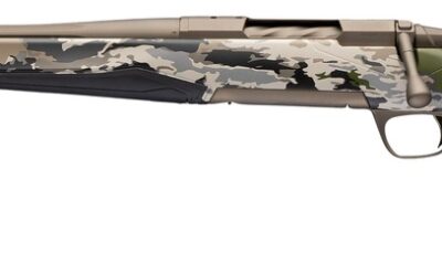 Browning 036124227 X-Bolt 2 Speed SPR Full Size 7mm Rem Mag 3+1 22" Smoked Bronze Cerakote Fluted Threaded Barrel, Steel  Drilled & Tapped Receiver, Ovix Camo w/Black Overmold Adj Comb & LOP Synthetic