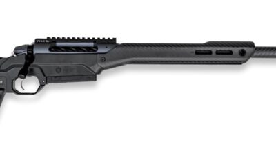 Weatherby 3WAMC22CMR0B 307 Alpine MDT Carbon 22 Creedmoor 3+1 18" Carbon Fiber Threaded Barrel, Carbon Gray Cerakote Steel Receiver w/Picatinny Rail, Arca Rail Forend, Black HNT26 MDT Chassis Carbon F