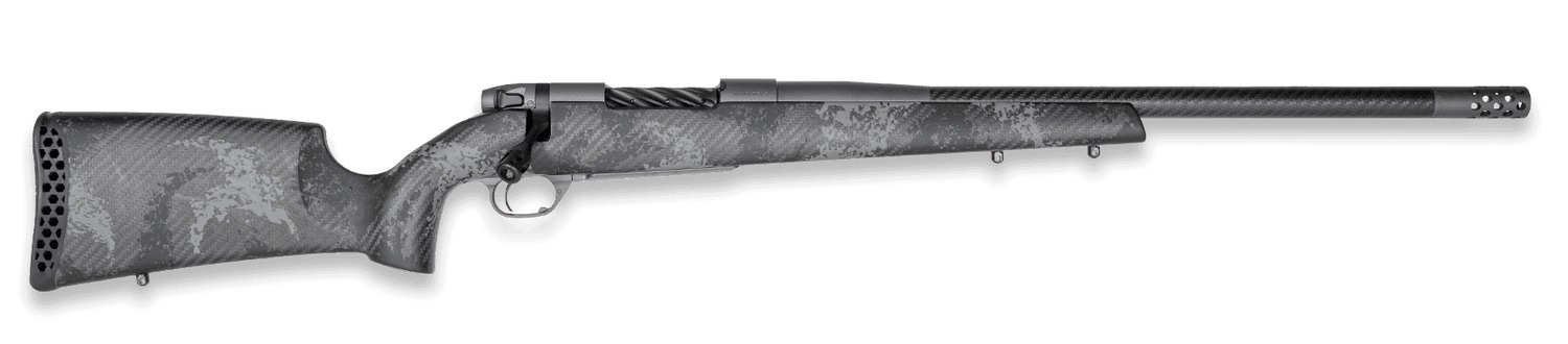 Weatherby MLC01N25RWR4B Mark V Live Wild Carbon 25 WBY RPM 4+1 22" Carbon Gray Cerakote Carbon Fiber Threaded Barrel, Steel Drilled & Tapped Receiver, Exposed Carbon w/Black & Gray Sponge Accents Fixe