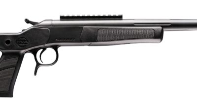 CVA CP802 Scout XP 300 Blackout 1rd 11.50" Matte Stainless Steel Fluted Threaded Barrel, Picatinny Rail, Graphite Black XP Pistol Grip