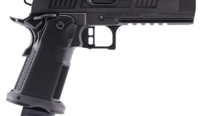Alpha Foxtrot AA47X1CIG-XDBK19 AF1911 Romulus 9mm Luger 20+1 4.25" Black DLC Stainless Steel Threaded Compensated Barrel, Optic Ready/Serrated Slide & Frame w/Beavertail & Picatinny Rail, Aluminum Gri