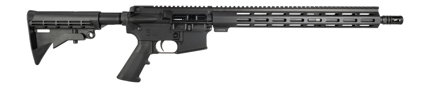 One Horse LLC OH-15 300 Blackout 30+1 16" Black Threaded Barrel, Black Receiver w/Picatinny Rail, M-LOK Handguard, One Horse M4 6 Position Black Polymer Stock, Black A2 Grip, A2 Flash Hider