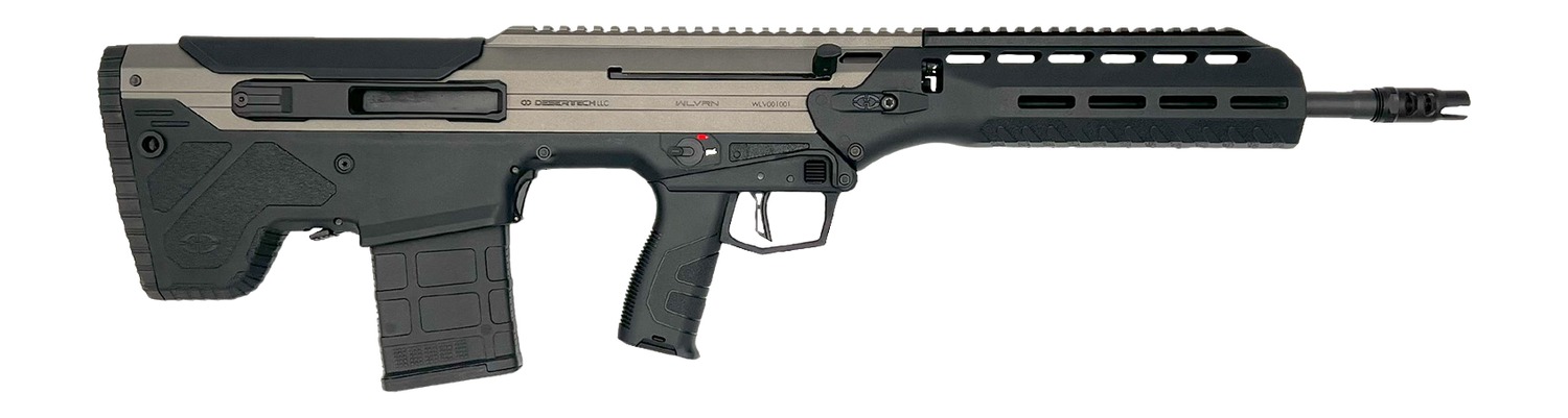 Desert Tech WLVRFC2020T WLVRN 6.5 Creedmoor 20+1 20" Black Melonite Threaded Barrel, Tungsten Cerakote Receiver w/Picatinny Rail, M-LOK Handguard, Black Polymer Chassis, Black Polymer Grip, Ambidextr