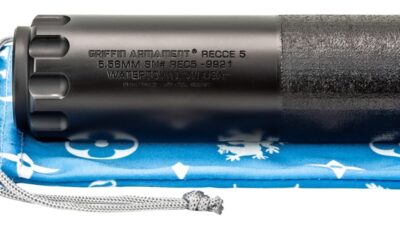 Griffin Armament GAREC5AM-W 5 RECCE 5.56mm 1.50" Black Stainless Steel 1/2"x28