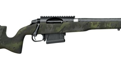 Proof Research 151143 Elevation MTR 2.0 22 ARC 4+1 16.50" Carbon Fiber Match Grade Threaded Barrel, Black receiver w/Picatinny Rail, Midnight Camo Proof Fixed Carbon Fiber Stock, Right Hand