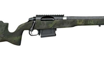 Proof Research 151396 Elevation MTR 2.0 6.5 PRC 3+1 20" Carbon Fiber Match Grade Threaded Barrel, Black Receiver w/Picatinny Rail, Midnight Camo Proof Fixed Carbon Fiber Stock, Right Hand