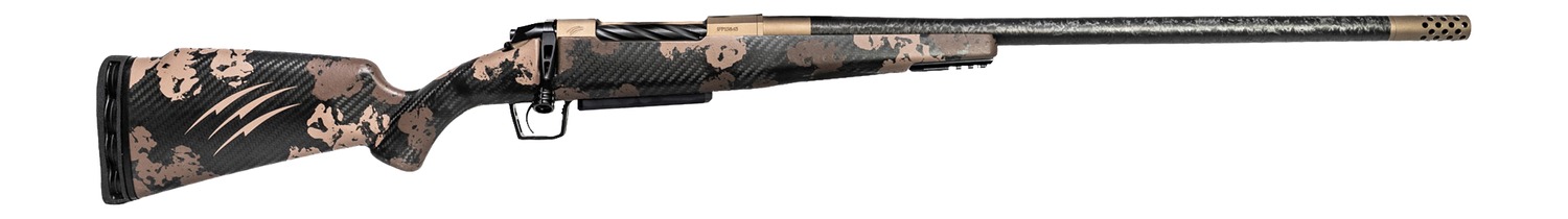 Fierce Firearms ROGSCX65PRC20BRS Carbon Rogue XP 6.5 PRC 3+1 20" Carbon Fiber Match Grade Threaded Barrel, Smoked Bronze Cerakote Steel Drilled & Tapped Receiver, BiPod Rail Forend, Sonora Ambush Camo