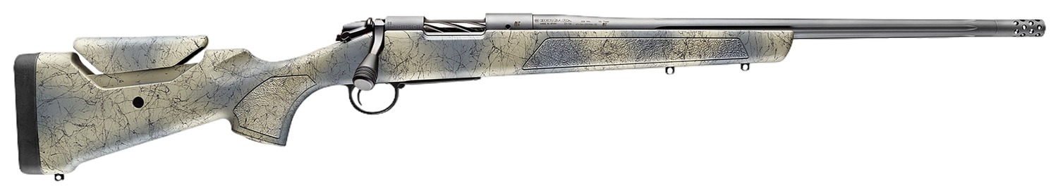 Bergara Rifles B14S815 B-14 Wilderness Sierra 25 Creedmoor 4+1 20" Sniper Gray Cerakote Fluted Threaded Barrel & Steel Drilled & Tapped Receiver, Sporter w/Adj Comb SoftTouch Wilderness Camo w/Black W