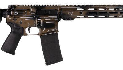 Shark Coast Tactical SCC101952AFDECC Anime-15  5.56 NATO 10+1 16" Black Nitride Barrel, Flat Dark Earth Cerakote Aluminum Receiver w/Picatinny Rail, M-LOK Handguard, Black Polymer Stock & Black Polyme