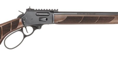 Smith & Wesson 1854 1854 America 250 Limited Edition 44 Rem Mag 9+1 19.25" Black Armornite Threaded Barrel, Engraved Black Armornite Stainless Steel Receiver w/Picatinny Rail, Walnut Forearm & Fixed S