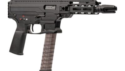 Panzer Arms PAARP9PCCB ARP9 9mm Luger 33+1 6.50" Black Barrel, Black Aluminum Receiver w/Picatinny Rail, Rear Picatinny Rail, Black Polymer Grip, Ambidextrous