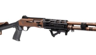 Panzer Arms PAM4NCSBRBTMFSS M4 Pro AI Semi-Auto 3" 5+1 18.50" Distressed Copper Ported Barrel, Distressed Copper w/Bronze Titanium Accents Aluminum Receiver w/Picatinny Rail, Skeleton Stock