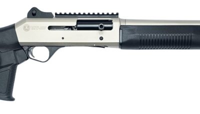 Panzer Arms PAM4MTSSS M4 Semi-Auto 3" 5+1 18.50" Nickel Barrel, Nickel Aluminum Receiver w/Picatinny Rail, Black Fixed Synthetic Stock, Black Polymer Grip