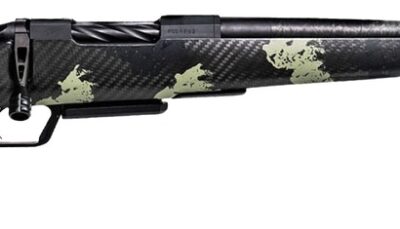 Fierce Firearms ROGSCMX25CM20BF Carbon Mini Rogue XP 25 Creedmoor 3+1 20" Carbon Fiber Match Grade Barrel, Black DLC Stainless Steel Drilled & Tapped Receiver, Forest Camo Push Button Adj Cheek Piece