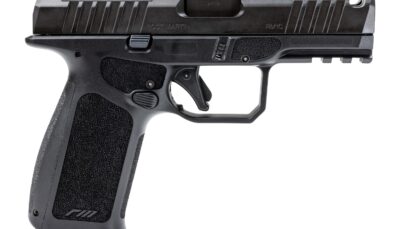 Rost Martin RM1XBCH RM1X Comp Compact 9mm Luger 19+1 4" Black Compensated Match Grade Barrel, Black Tenifer Steel Optic Ready/Serrated Slide, Black Polymer Frame w/Picatinny Rail, Interchangeable Back