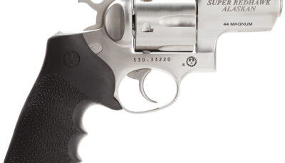 Ruger 5303 Super Redhawk Alaskan 44 Rem Mag  2.50" Barrel 6rd Cylinder, Satin Stainless Steel,   Hogue Tamer Monogrip, Transfer Bar Safety