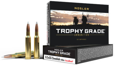Nosler 60022 Trophy Grade 6.5x55Swedish 140gr Nosler AccuBond 20 Per Box/10 Case