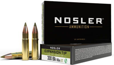 Nosler 40660 E-Tip  300Blackout 110gr E Tip Lead Free 20 Per Box/20 Case