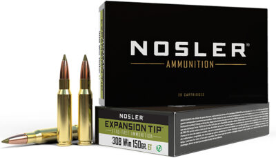 Nosler 40034 E-Tip  308Win 150gr E Tip Lead Free 20 Per Box/10 Case