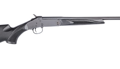 Stevens 19202 301  Compact 410 Gauge Break Open 3" 1rd 22" Matte Black Single Shot Barrel, Matte Black Carbon Steel Receiver, Fixed Matte Black Synthetic Stock, Ambidextrous