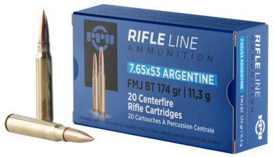 PPU PP7AF Metric Rifle  7.65x53mmArgentine 174gr Full Metal Jacket Boat Tail 20 Per Box/10 Case