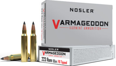 Nosler 65145 Varmageddon 223Rem 55gr Flat Base Tipped 20 Per Box/20 Case