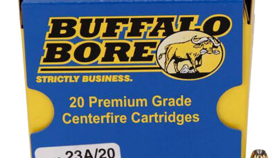 Buffalo Bore Ammunition 23A20 Heavy Strictly Business 40S&W +P 155gr Jacket Hollow Point 20 Per Box/12 Case