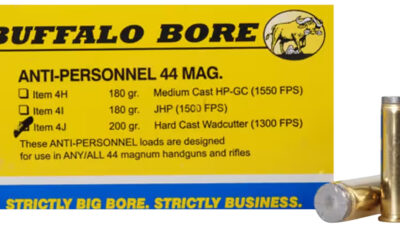 Buffalo Bore Ammunition 4J20 Anti-Personnel Strictly Business 44Rem Mag 200gr Hard Cast Wadcutter 20 Per Box/12 Case