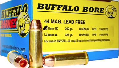 Buffalo Bore Ammunition 4K20 Buffalo-Barnes Strictly Business 44Rem Mag 200gr Barnes VOR-TX XPB Lead Free 20 Per Box/12 Case