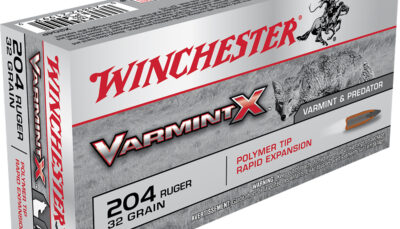 Winchester Ammo X204P Varmint X 204Ruger 32gr Polymer Tip Rapid Expansion 20 Per Box/10 Case