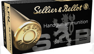Sellier & Bellot SB38L Handgun 38Special 158gr Lead Flat Nose 50 Per Box/20 Case