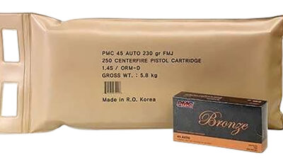 PMC 45ABP Bronze Battle Pack 45ACP 230gr Full Metal Jacket 250 Per Box/3 Case