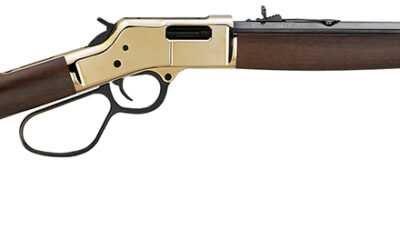 Henry H006MR41 Big Boy Carbine Full Size 41 Rem Mag 7+1 16.50" Blued Octagon Barrel, Brass Polished Brass Receiver, American Walnut Wood Stock Right Hand
