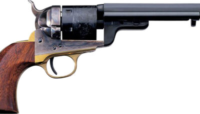 Taylors & Company 550733 C. Mason Navy Uberti 38 Special 6 Shot 5.50" Blued Octagon Barrel, Blued Engraved Cylinder, Color Case Hardened Steel Frame, Walnut Navy Style Grip, Exposed Hammer