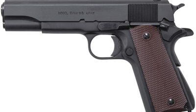 AO 1911 45ACP 5 GI SPEC BROWN PLASTIC GRIPS 7RD
