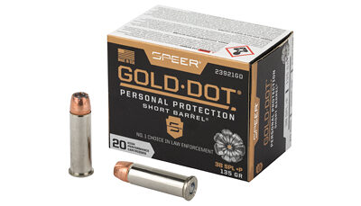 SPR GOLD DOT 38S+P 135G HP SB 20/200